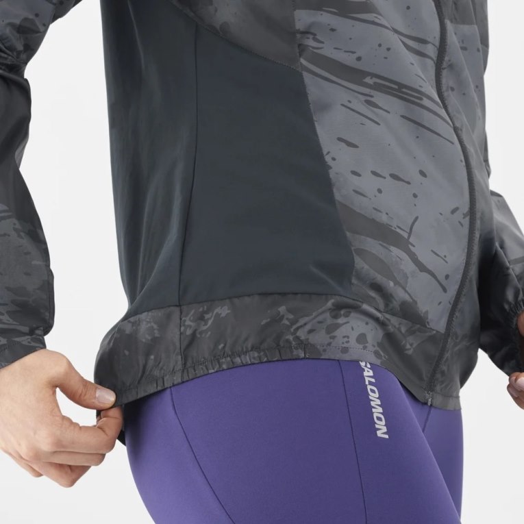 Black Salomon Bonatti Cross Wind Women's Shell Jackets | IE UI7941